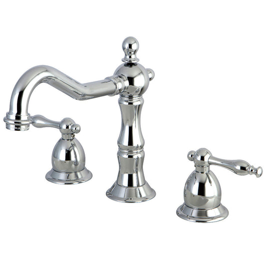 Heritage Widespread Bathroom Faucet in Polished Chrome