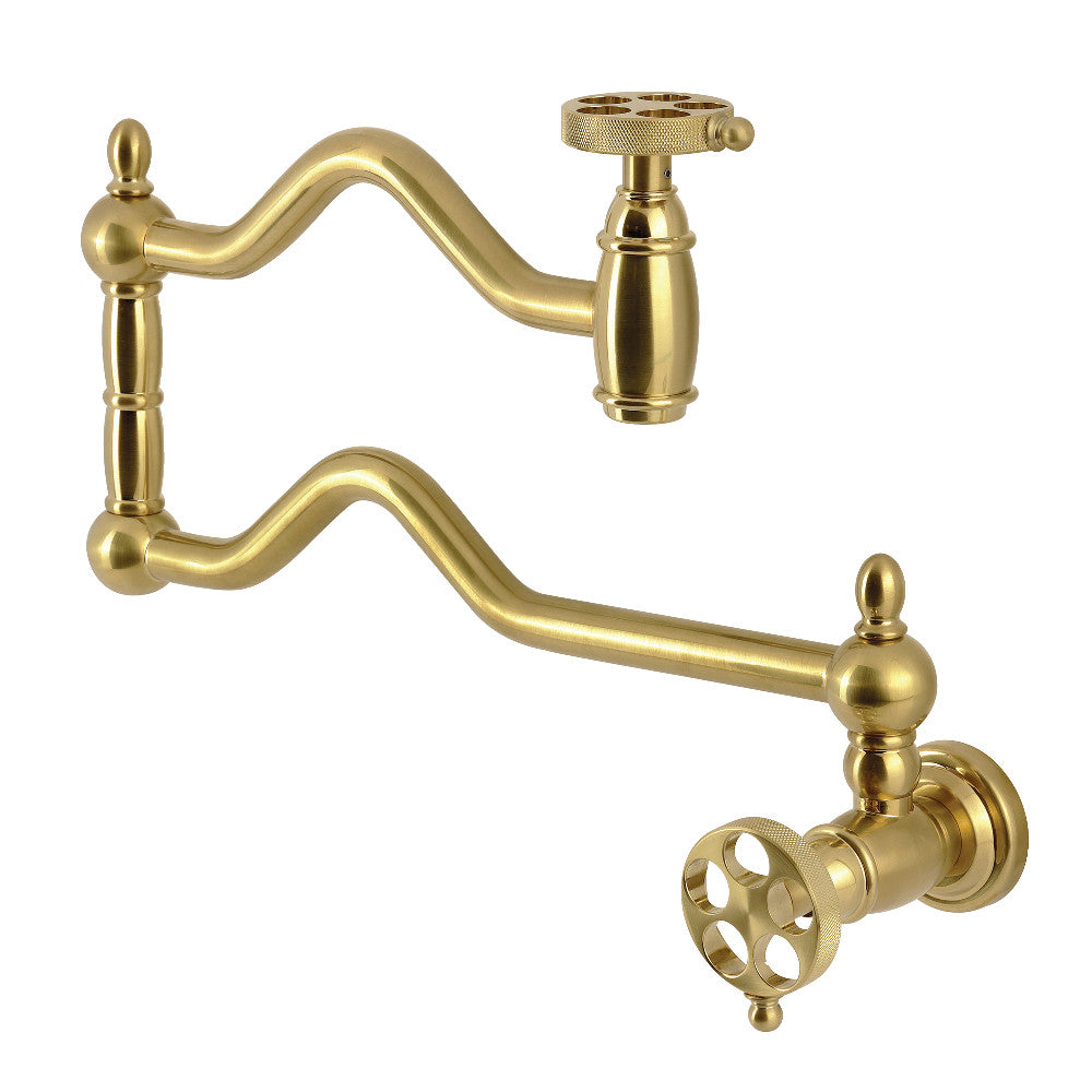 Wendell Pot Filler Faucet in Brushed Brass