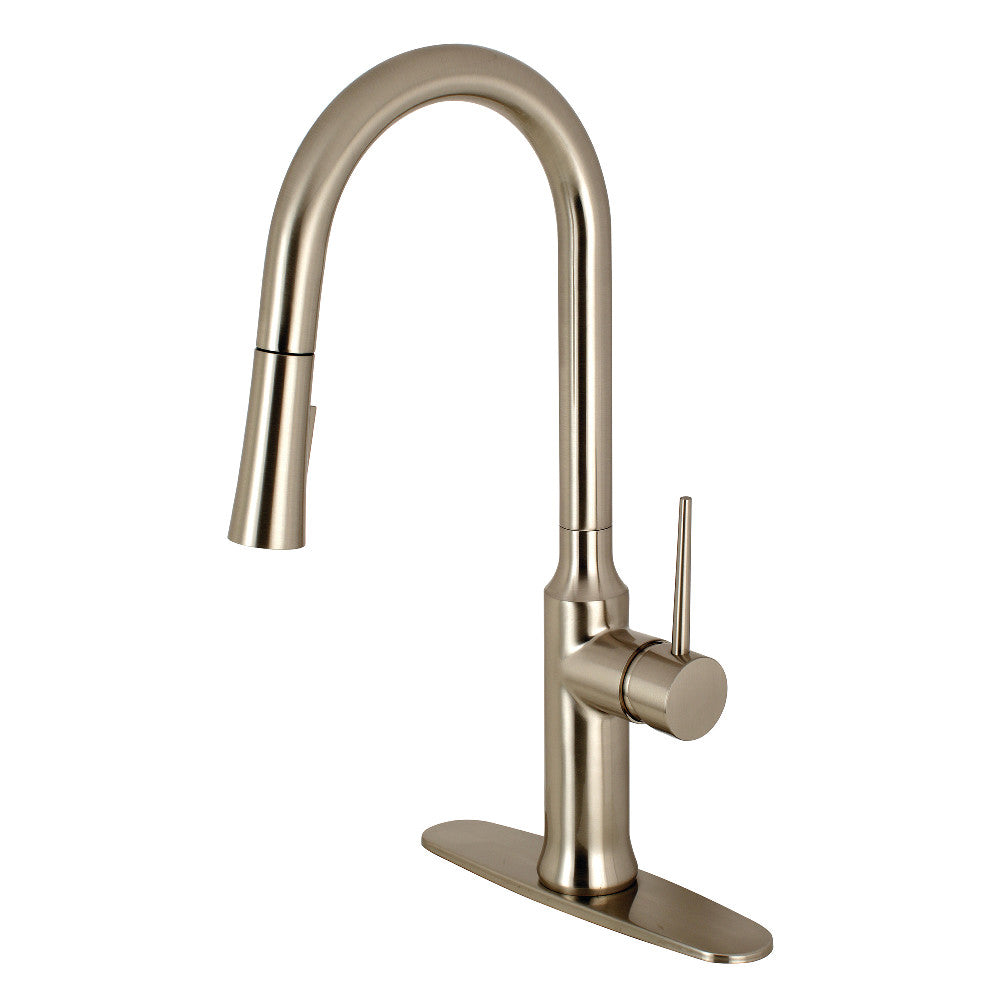 New York Pull-Down Kitchen Faucet in Brushed Nickel