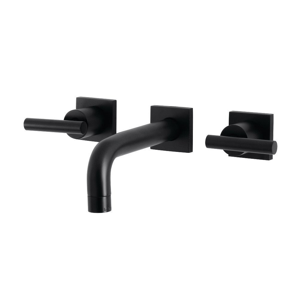 Manhattan Wall-Mount Bathroom Faucet in Matte Black