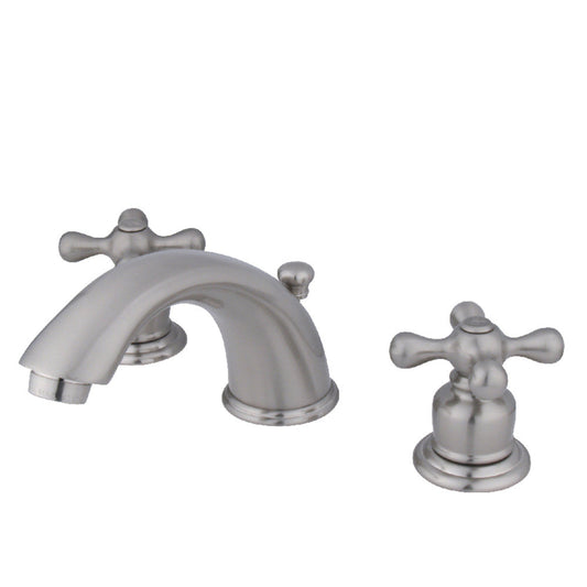 Victorian Widespread Bathroom Faucet in Brushed Nickel
