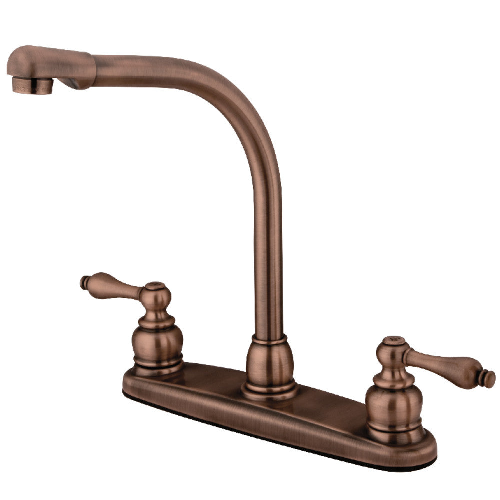 Victorian Centerset Kitchen Faucet in Antique Copper
