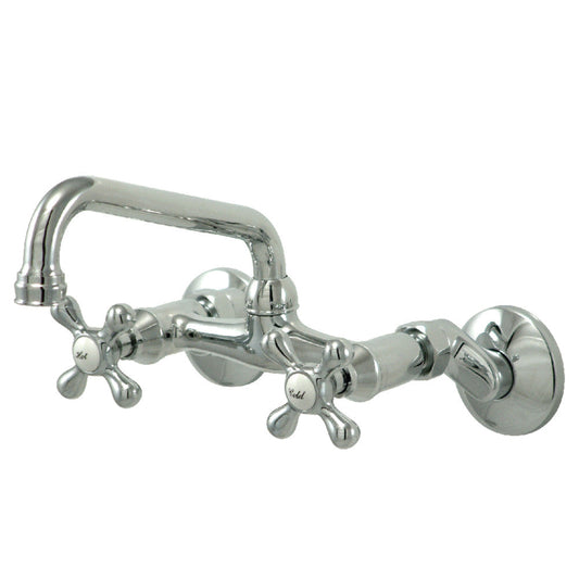 Kingston Wall Mount Kitchen Faucet in Polished Chrome