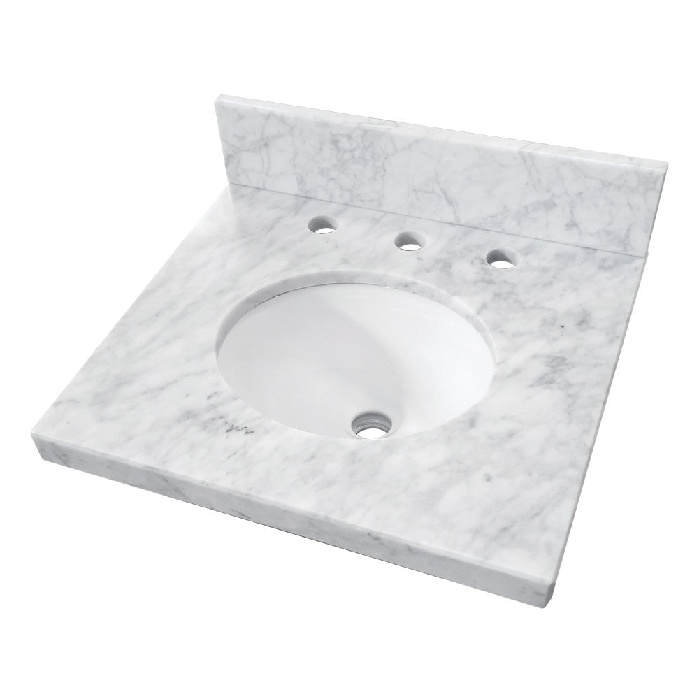 Fredrickson 19 Inch Vanity Sink Top in Carrara White