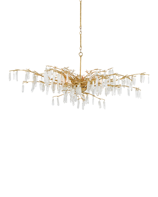 Forest Dawn Gold Chandelier