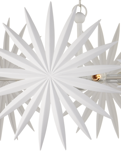 Bismarkia Small White Chandelier