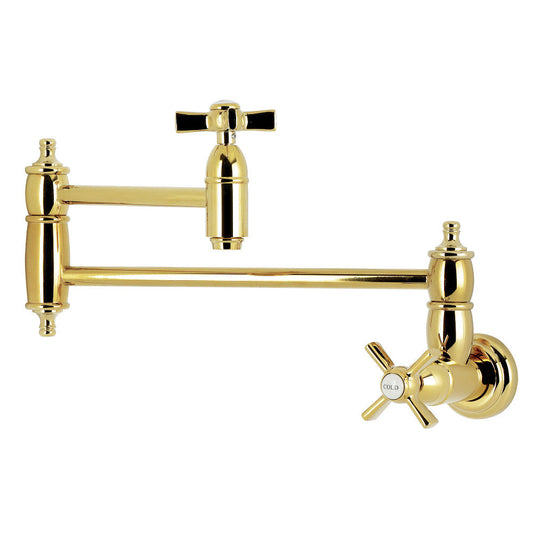 Millennium Pot Filler Faucet in Polished Brass