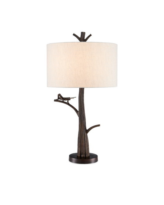 Grasshopper Bronze Table Lamp