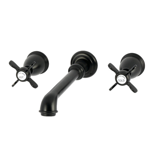 Essex Wall-Mount Bathroom Faucet in Matte Black
