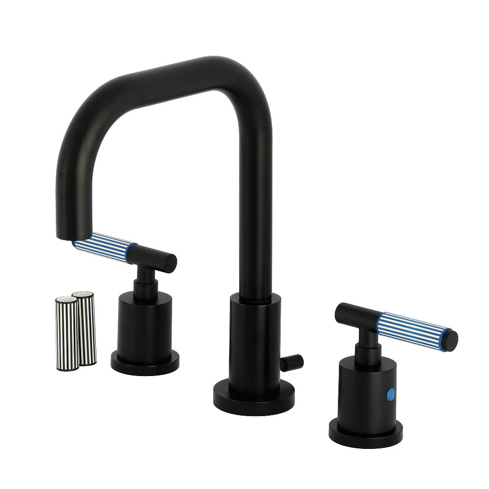 Verona Widespread Bathroom Faucet in Matte Black