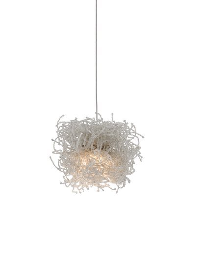 Birds Nest 1-Light Round Multi-Drop Pendant