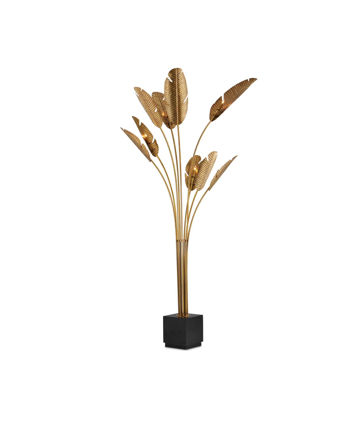 Tropical Grande Brass Floor Lamp
