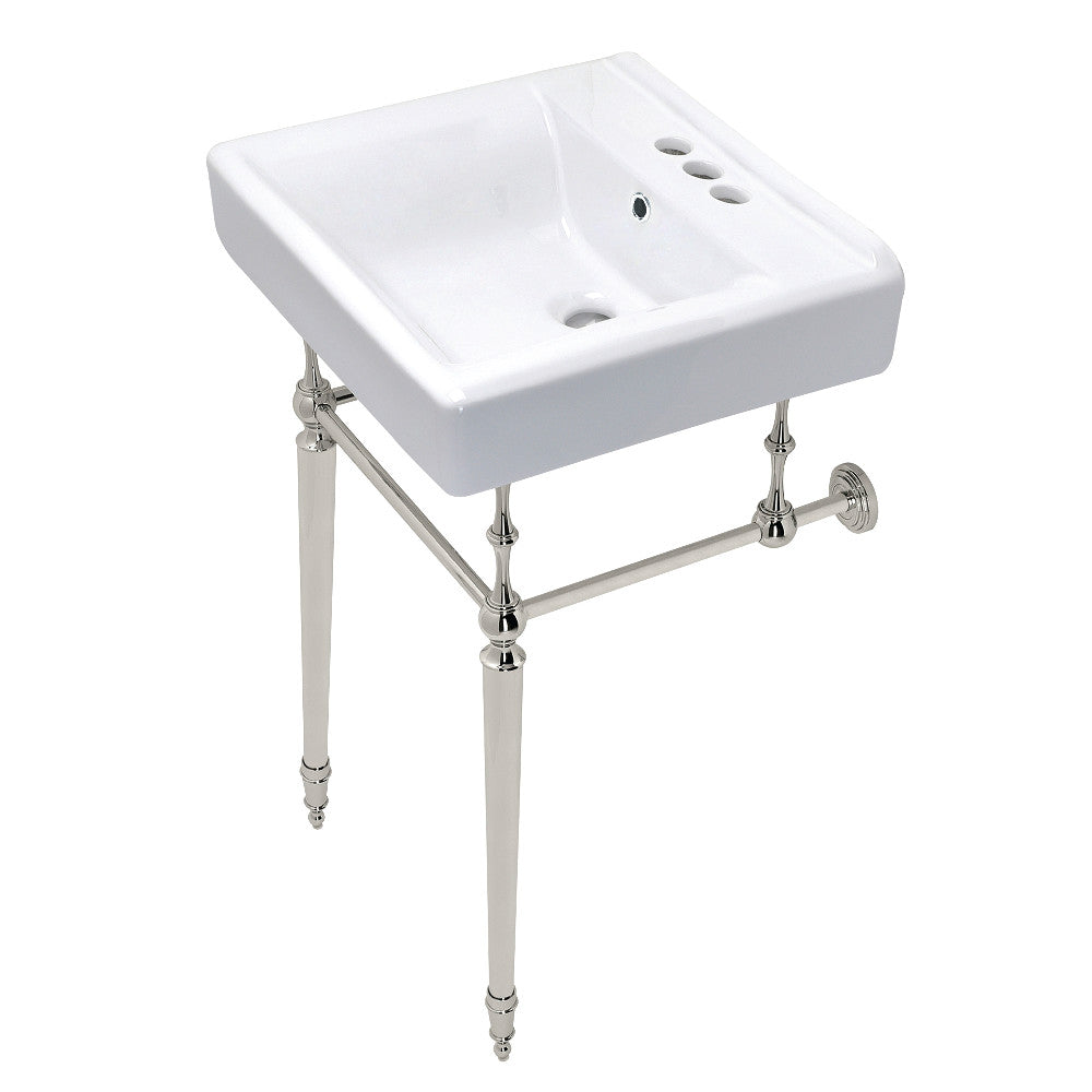 Edwardian 20 Inch Console Sink in White