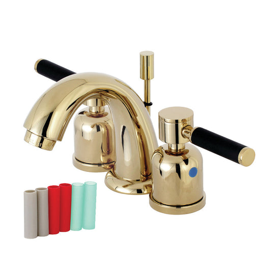 Kaiser Widespread Bathroom Faucet in Polished Brass