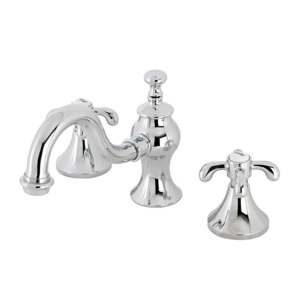 French Country Widespread Bathroom Faucet in Polished Chrome