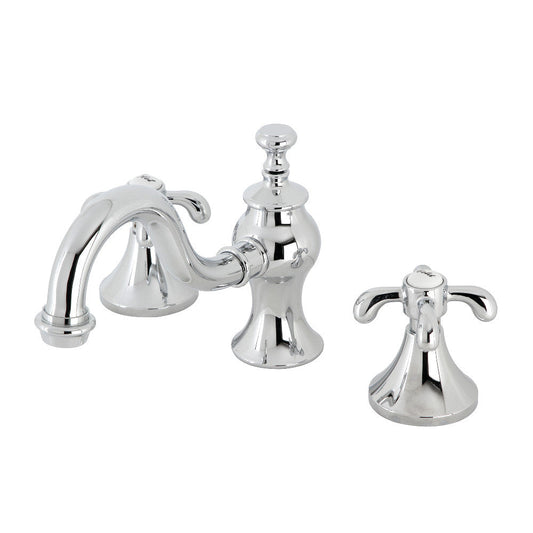 French Country Widespread Bathroom Faucet in Polished Chrome