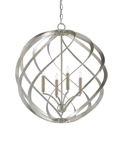 Roussel Silver Orb Chandelier
