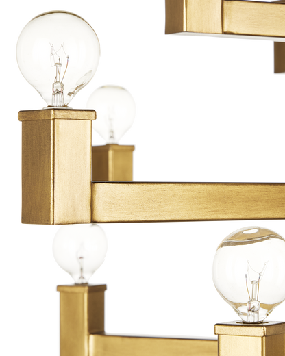 Andre Grande Brass Chandelier