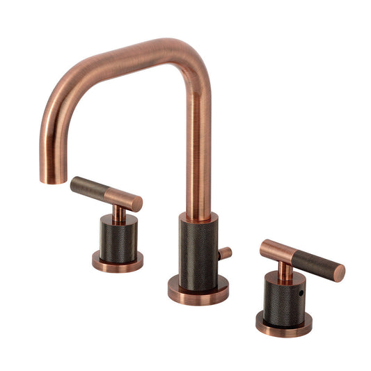Convergent Widespread Bathroom Faucet in Antique Copper