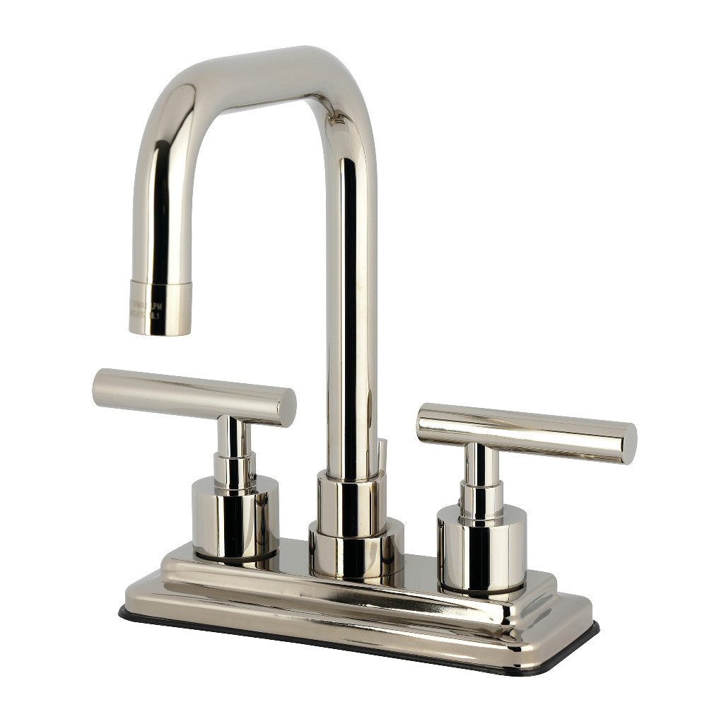Manhattan 4 Inch Centerset Bathroom Faucet in Polished Nickel
