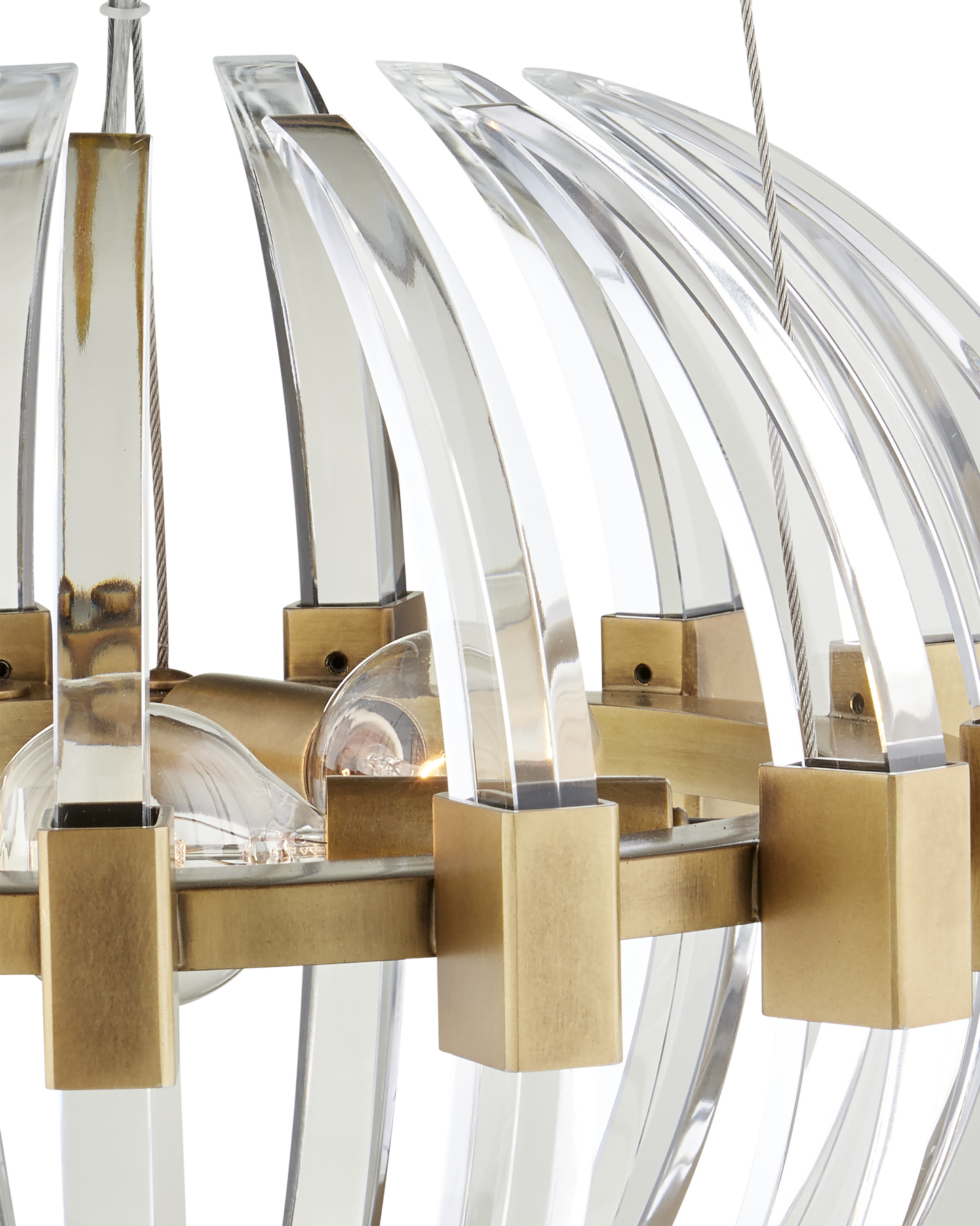 Coquette Small Brass Chandelier