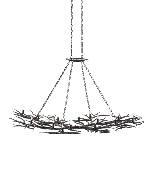 Rainforest Large Bronze Chandelier