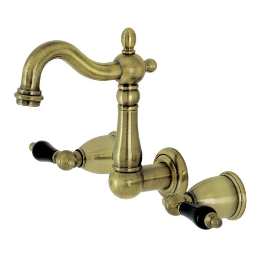 Duchess Wall-Mount Bathroom Faucet in Antique Brass