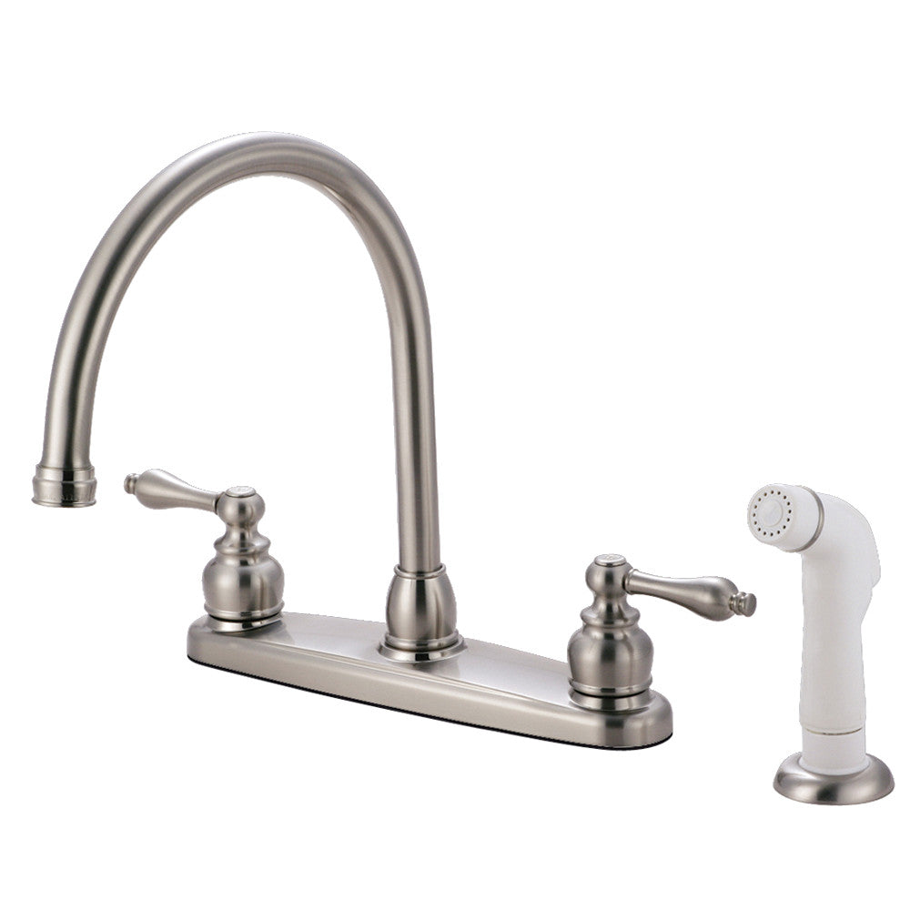 Vintage Centerset Kitchen Faucet in Brushed Nickel