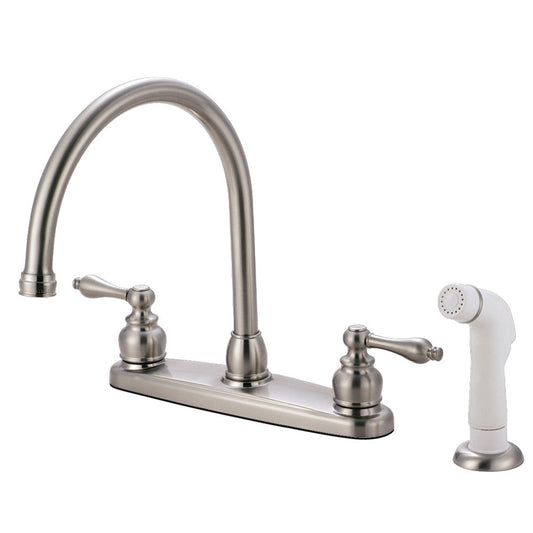 Vintage Centerset Kitchen Faucet in Brushed Nickel