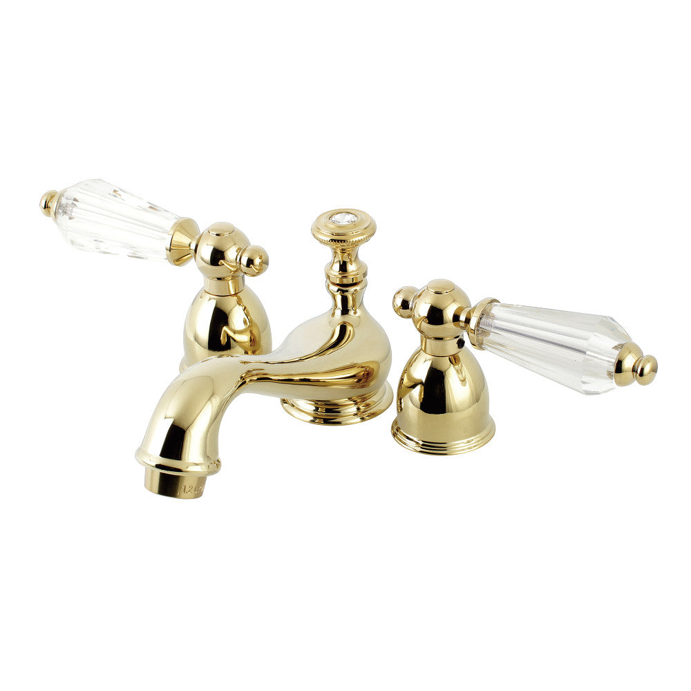 Wilshire Mini-Widespread Bathroom Faucet in Polished Brass