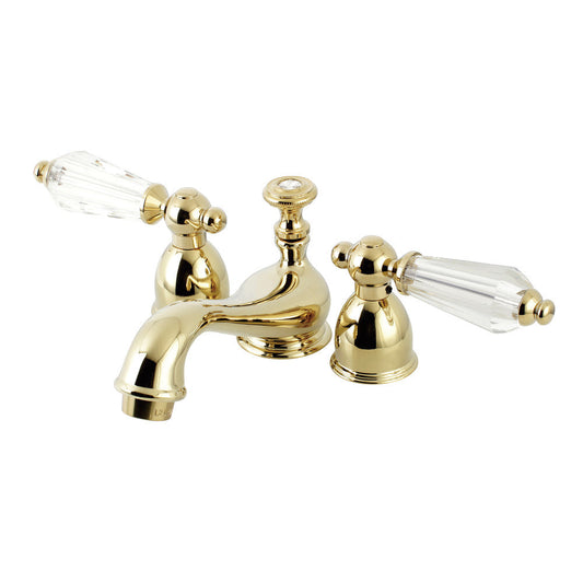 Wilshire Mini-Widespread Bathroom Faucet in Polished Brass