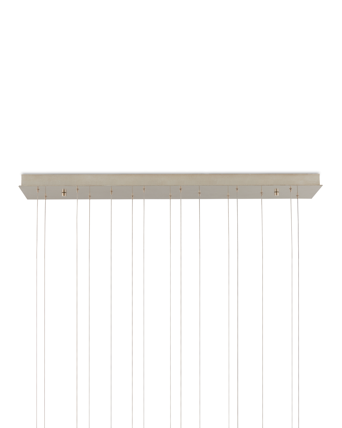 Piero White 15-Light Linear Multi-Drop Pendant