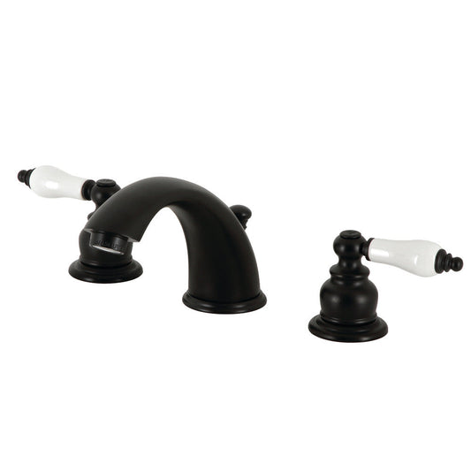 Victorian Widespread Bathroom Faucet in Matte Black