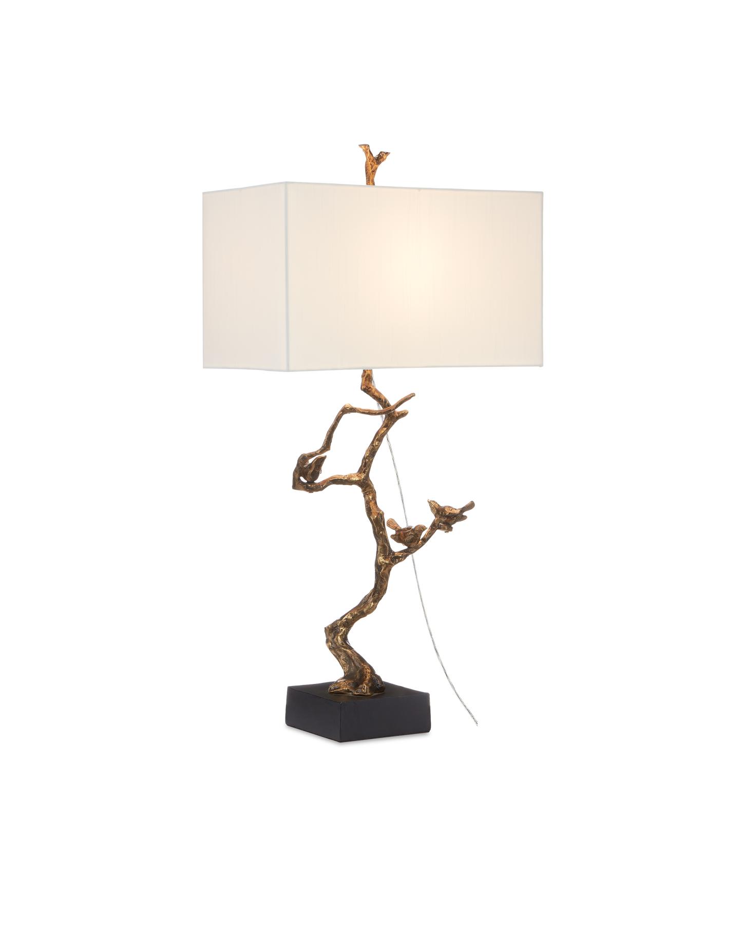 Shadows Brass Table Lamp