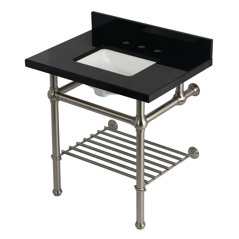 Templeton 30 Inch Console Sink in Brushed Nickel