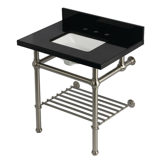 Templeton 30 Inch Console Sink in Brushed Nickel