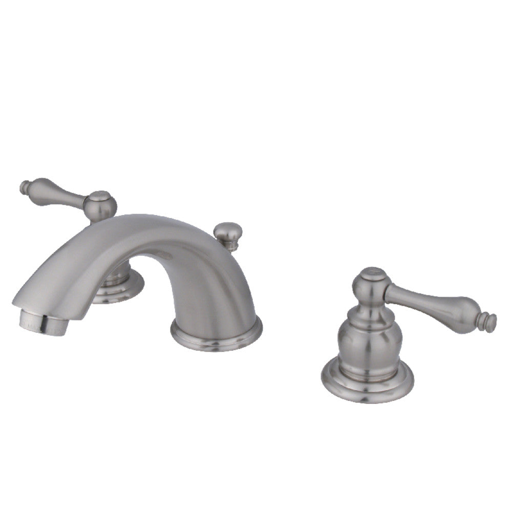Victorian Widespread Bathroom Faucet in Brushed Nickel