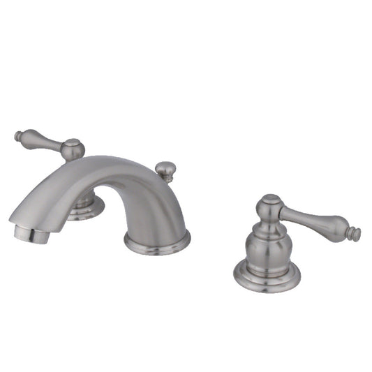 Victorian Widespread Bathroom Faucet in Brushed Nickel
