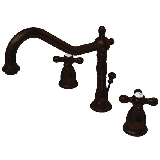 Heritage Widespread Bathroom Faucet in Oil Rubbed Bronze