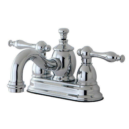Naples 4 Inch Centerset Bathroom Faucet in Polished Chrome