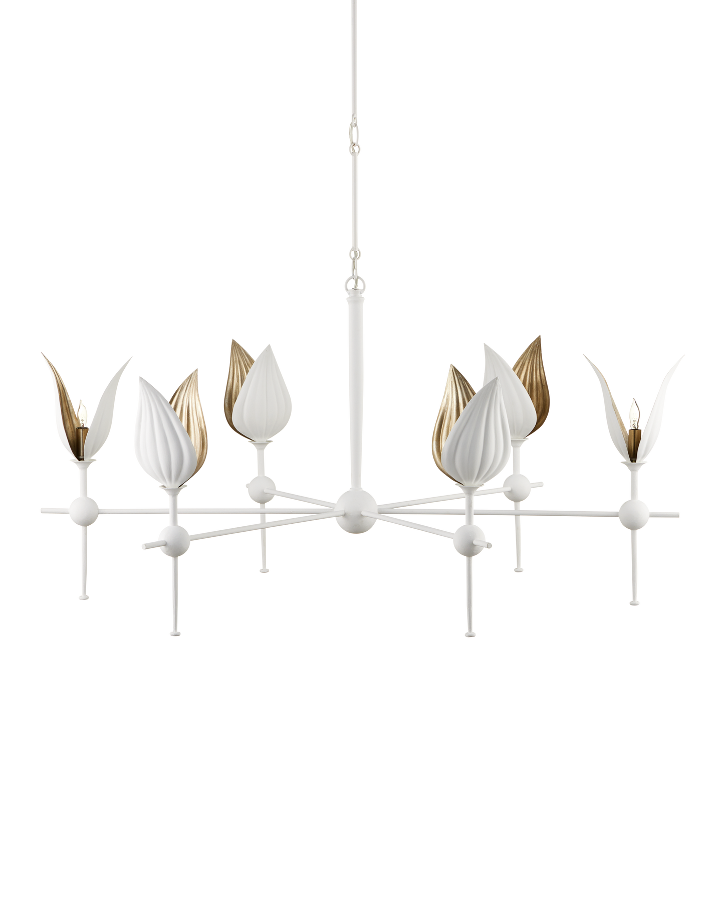 Peace Lily White Chandelier