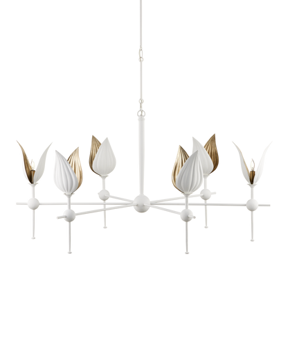 Peace Lily White Chandelier