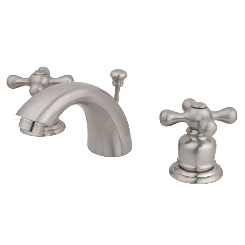 Victorian Mini-Widespread Bathroom Faucet in Brushed Nickel
