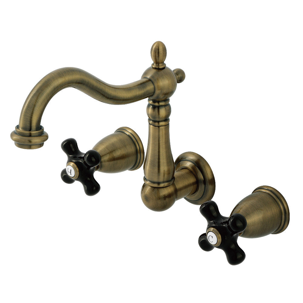 Duchess Wall-Mount Bathroom Faucet in Antique Brass