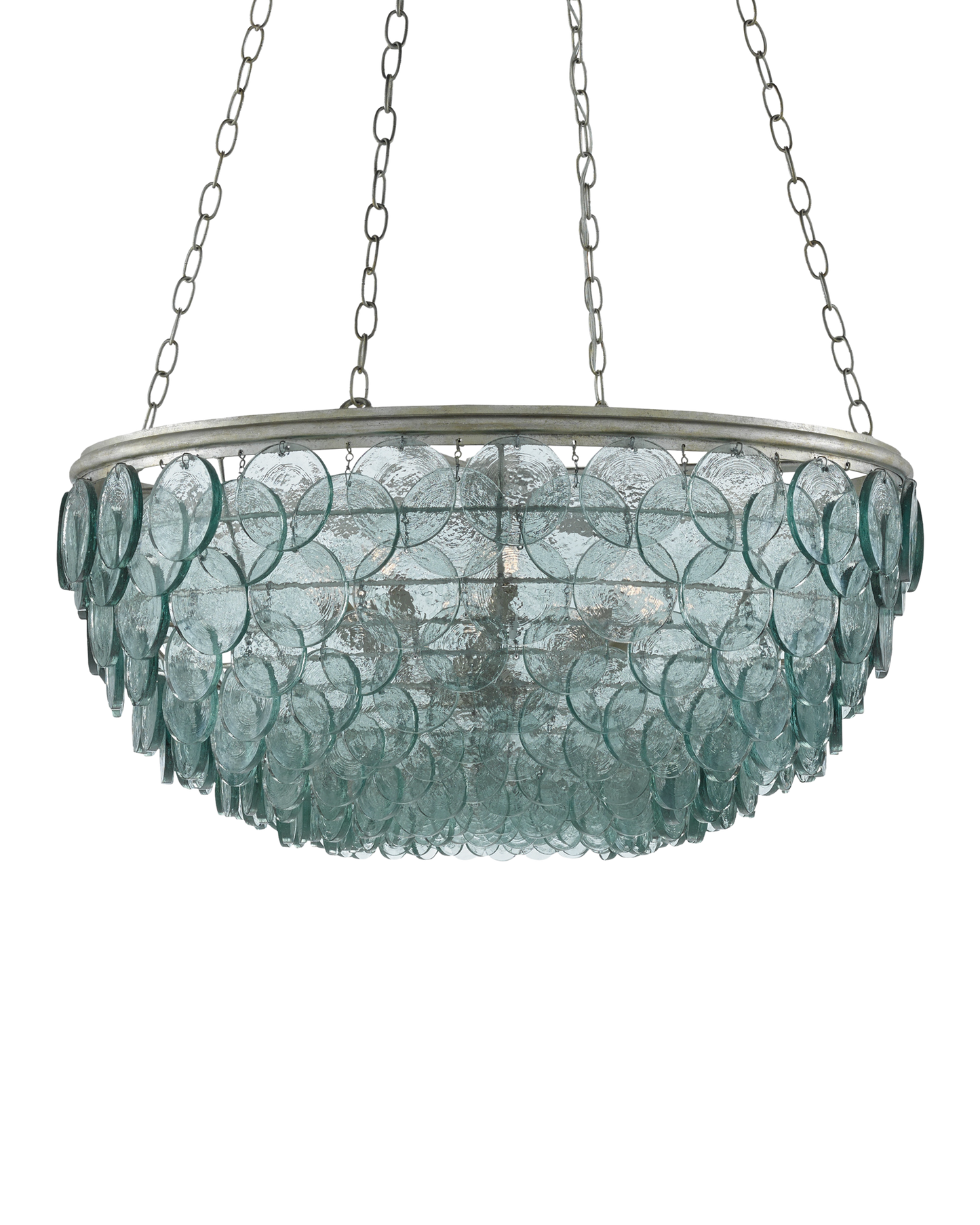 Quorum Small Recycled Glass Chandelier