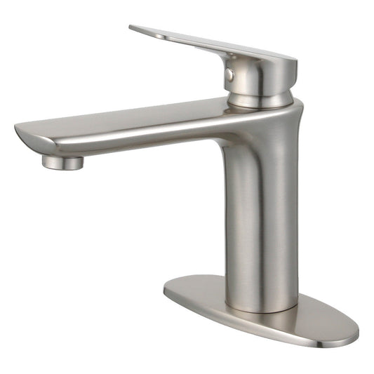 Frankfurt Single-Hole Bathroom Faucet in Brushed Nickel