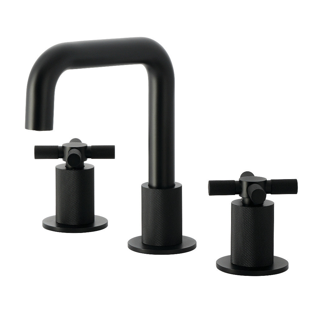 Convergent Widespread Bathroom Faucet in Matte Black