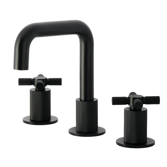 Convergent Widespread Bathroom Faucet in Matte Black