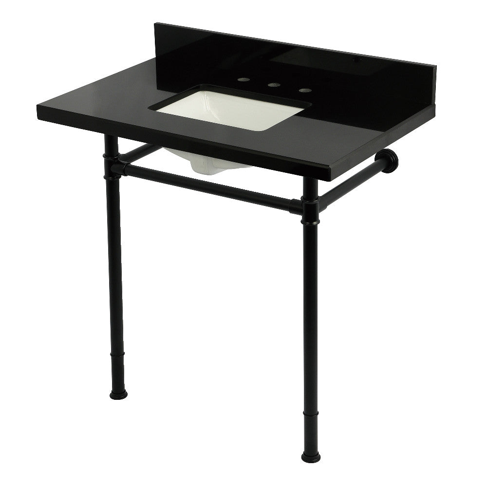 Imperial 36 Inch Console Sink in Black