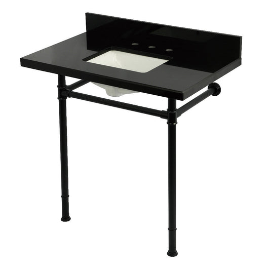 Imperial 36 Inch Console Sink in Black